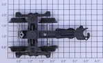 K-line K5001 Die-cast 2-SPRUNG Operating Truck W Long Metal Fixed Coupler (10). Fixed Price $200.00.