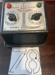 Lionel Trainmaster Type 110W 115V Ac Analog Transformer Light Function. Fixed Price $55.00.