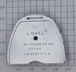 Lionel 2531-10 Observation Car Silver Rear Skirt With Lettering. Fixed Price $5.00.