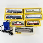 Life Like Ho Train Set Lot 6 Armstrong World Industries Cars Track Gauge. Fixed Price $91.99.