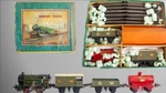 1930'S Hornby Meccano 0-GAUGE Great Western Tank Goods Boxed Set -english Train. Fixed Price $225.00.