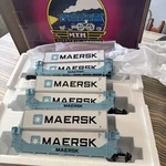Mth Premier Maersk Sealand Husky Stack 20-2889A Scale Double Intermodal Car. Fixed Price $350.00.