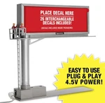 Menards 26 Sign Lighted Billboard Accessory Gauge Scale Road City Slot Car. Fixed Price $48.99.