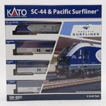 Kato 106-9001 Amtrak SC-44 & Pacific Surfliner Unit Base Set. Fixed Price $240.00.
