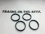 Lionel Steam Traction 1" Id 4 Tires Will Not Fit Berkshire Engines. Fixed Price $6.25.
