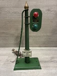 American Flyer Prewar O-gauge 2118 Green Railroad Stop On Signal Untested. Fixed Price $30.00.