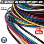 16 Gauge Wire 7 Colors 25 Ft Ea Primary Awg Stranded Copper Power Mtw Bwrgybb. Fixed Price $37.95.