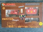 Lionel 8-81002 Frontier Steam Freight Train Set 12". Fixed Price $100.00.