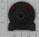Lionel 261-2 Black Boiler Front W/marker Light Holes. Fixed Price $12.00.