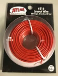 Atlas #316 Model Railroad Layout Wire 20-GAUGE, Stranded, 50 Feet, Red. Fixed Price $14.20.