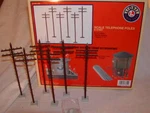 Lionel 6-37851 Scale 7-1/4" High Telephone Poles O-27 Mib 2013 New Set Of Seal. Fixed Price $32.99.