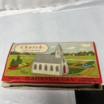 Plasticville 1600 Parish Church Kit. Fixed Price $8.00.