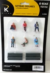 Line K-42304 Sitting (6) Figures With Benches O Scale. Fixed Price $19.95.