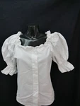 Size Costume Blouse White Country Line Cotton With Lace TB6436. Fixed Price $38.00.