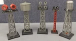 Marx Vintage Gauge Light And Water Towers #0465,416-A,0165,0416. Fixed Price $45.59.