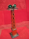 Vintage Louis Marx & Co. # 416 Flood Light Tower Red Works. Fixed Price $13.50.
