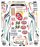 #38 Porsche GT-1 Stp Champion 1998 1/64TH Ho Scale Slot Car Waterslide Decals. Fixed Price $5.50.