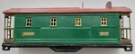 Lionel 517-1 Standard Repainted Green Caboose Frame & Shell With Brass Railing. Fixed Price $30.00.
