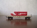 Vintage Ho Us Army Grey Flat Car With Red Launcher #0850 Lionel Works No Missile. Fixed Price $20.00.