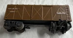 Marx Gauge Santa Fe At & Sf 13975 Boxcar Light Brown Train. Fixed Price $65.00.