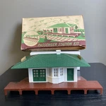 Plasticville Passenger Station Kit RS-7 Complete W/ Box Ga Model Train Rr. Fixed Price $14.99.