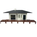 O-s Scale Suburban Station, Bachmann Plasticville U.s.a. Kit #1911-200 No Box. Fixed Price $21.47.