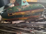 Marx 4000 Seaboard Train With Windup Motor And Track As Is For Parts Repair. Fixed Price $35.00.