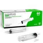 60ML Sterile Syringes With Catheter Tip Pack Of 50 No Needles Individually Se.... Fixed Price $45.49.
