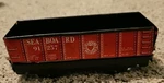 Marx 1957 Coal Car 91257 Tin Train Seaboard R.r. Blt. 1-57-VINTAGE. Fixed Price $9.00.