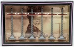 Mth 10-1093 Standard Gauge Gray/red #71 Telegraph Post Set (pack Of 6) Ln/box. Fixed Price $94.99.