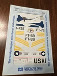 Microscale Decals 480164 1/48 F-80C Shooting Star Kansas Tornado, Spirit. Fixed Price $6.00.