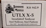 Sunshine Models 62.9 Ho Scale Union Tank Line Insulated Car Kit. Fixed Price $55.24.
