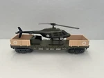 K-line K661-8012 Army Flat Car W/ Diecast Helicopter Figures Missing. Fixed Price $159.99.