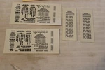 Ho Scale Champ Decals, Black Data Lettering Tank Car Set, #HD-14. Fixed Price $12.80.