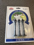 Model Power 6075 Scale Lamp Post (set Of 3) Sealed New. Fixed Price $13.99.
