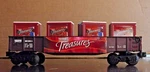 K-line Gondola & Containers Nestle Treasures Billboard Rd# 6519011 O-27. Fixed Price $28.00.