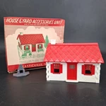 Vintage Bachmamn Plasticville House & Yard HY-6 W/ Original Box Incomplete. Fixed Price $9.99.