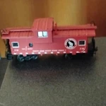 Great Northern Railway Ho Red Caboose Painted Plastic Model Train 1:87. Fixed Price $10.00.