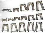 Lionel No. 110 Graduated Gray Trestle 16 Piece Set Clips See Description. Fixed Price $19.95.