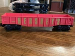 K-line Gauge 653402 Red Hershey Gondola. Fixed Price $30.00.