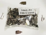 1661-33 Contact (shoes) For Lionel & 027 Steam Loco, 100 Package. Fixed Price $45.00.