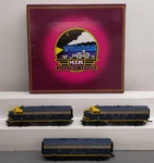 Mth 20-20055-2 O Santa Fe F-7 Aba Diesel Engine Set W/ps 2.0 #218L/218C/218A Ex. Fixed Price $799.99.