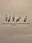 8352-300 14-VOLT Wedge Base Bulbs (10) Lionel, Mth, Passenger Cars Etc. Fixed Price $9.99.