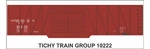 Illinois Central 50' Double Door Ss Boxcar White Decals Tichy 10222. Fixed Price $5.00.