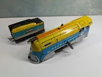Hafner Wind Up Steam Locomotive And Tender, Tin #115041 Tested! Read. Fixed Price $29.50.