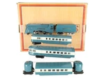 Mth 11-6016-1 O Gauge Blue Streak 265E Steam Passenger Train Set With Ps 2.0 Ln. Fixed Price $774.99.