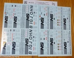 Microscale Decal #48-1515 Norfolk Southern (ns) 2 Sheet (cov'd Hopper,acf,. Fixed Price $11.75.