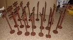 Vtg Lot Of 21 Plasticville Bachmann Train O/O27 Gauge Telephone Poles 6". Fixed Price $20.00.