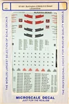 Microscale Ho Decals #87-581 Burlington (cb&q) E-5 Diesel Locomotive. Fixed Price $9.99.