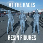 Race Day Figures Set Of Resin 3D Printed Unpainted Racing Team Model Car. Fixed Price $18.99.